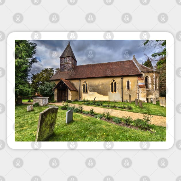 The Church of St Laurence in Tidmarsh Sticker by IanWL